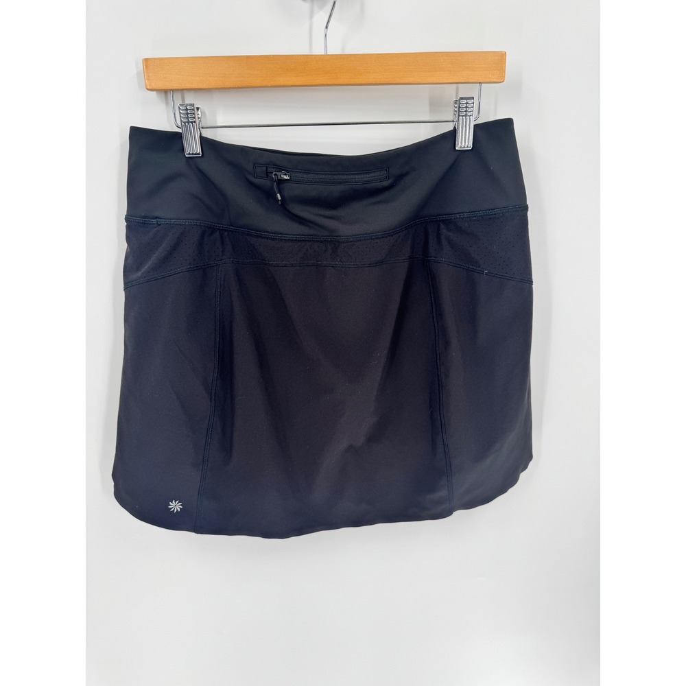 Athleta Run With It 16" Skort Women Large Black Athletic Running Skirt Flaw‎ - Picture 7 of 9